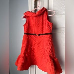 Janie & Jack Dark Orange & Brown dress